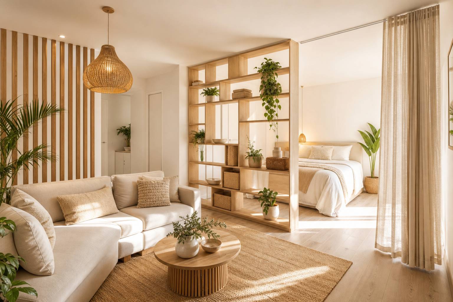 Ideas para separar ambientes en un estudio sin levantar paredes