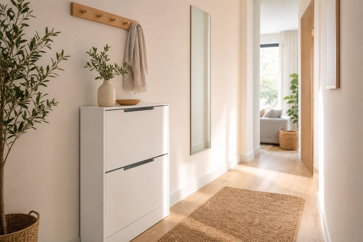 Mejores muebles zapateros estrechos para pasillos pequeños