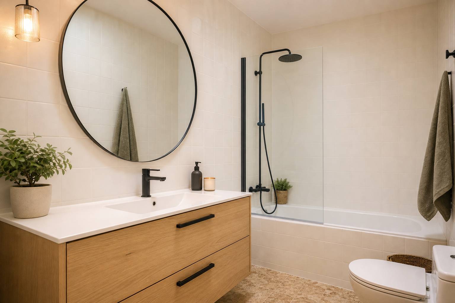 Reformar un baño antiguo sin cambiar los azulejos: opciones económicas